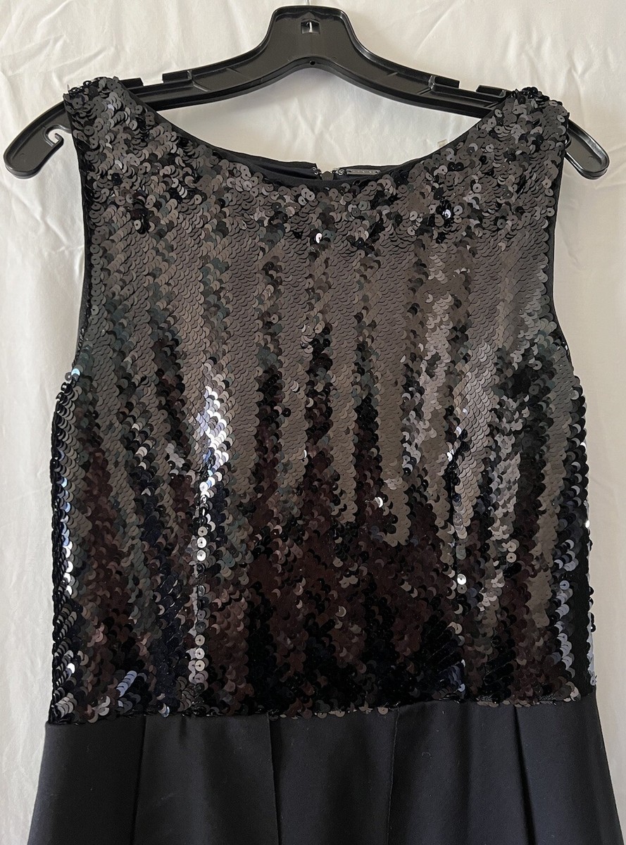 tahari black sequin dress TAHARI sequin dress , Black sequin dress, like new