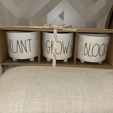 Rae Dunn  Plant,   Grow,   Bloom  3 Piece Pla...