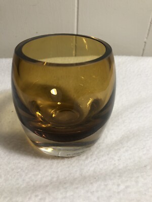 MIKASA Home Accents Solaris AMBER Votive Candle Holder