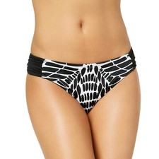 Bar III Kaleidoscope Printed Side-Cinch Hipster Bottoms Women Swimsuit size M
