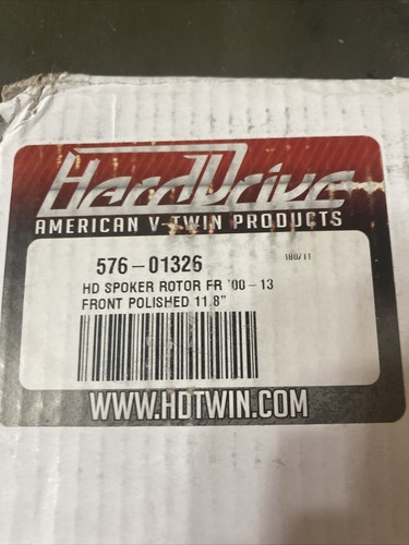 HardDrive HD Spoker Front Rotor Polished 11.8” 576-01326 - Picture 3 of 3