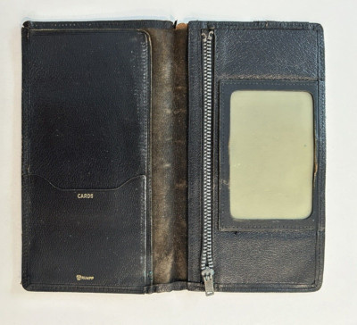 Rumpp Wallet Vintage Rumpp Black Leather Passport Wallet | eBay