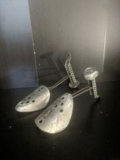Pair Vintage Metal Shoe Trees - Adjustable - Stretcher - Forms  trl8 10