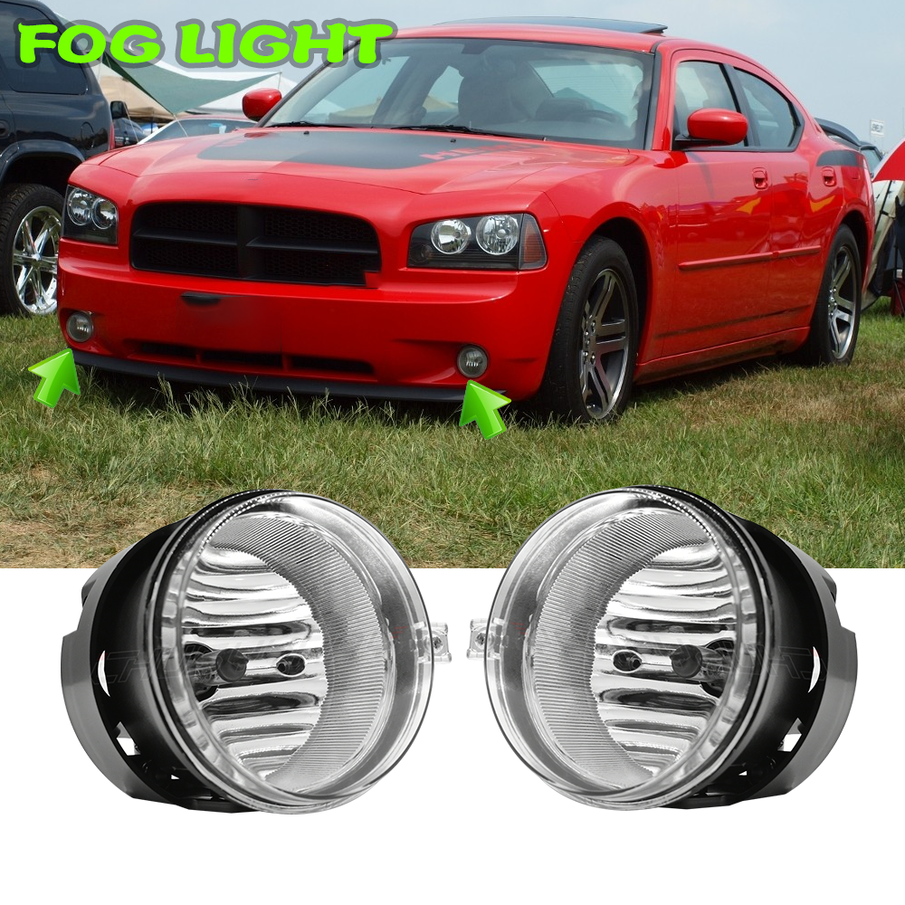 2006 dodge charger fog lights ORACLE Lighting 2006-2010 Dodge Charger Pre-Assembled Halo Fog Lights - 2006-09 / SMD / ColorSHIFT