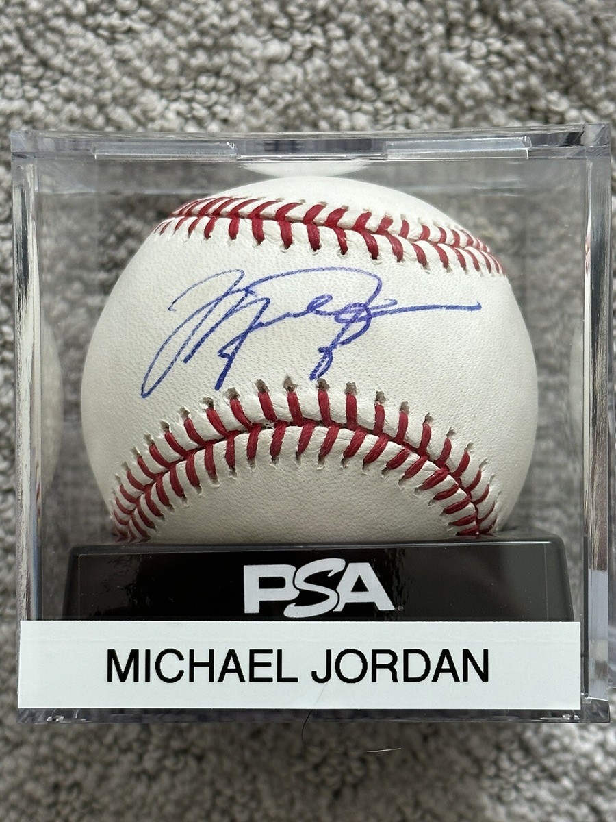 Beautiful Michael Jordan Signed ROMLB Baseball PSA DNA COA