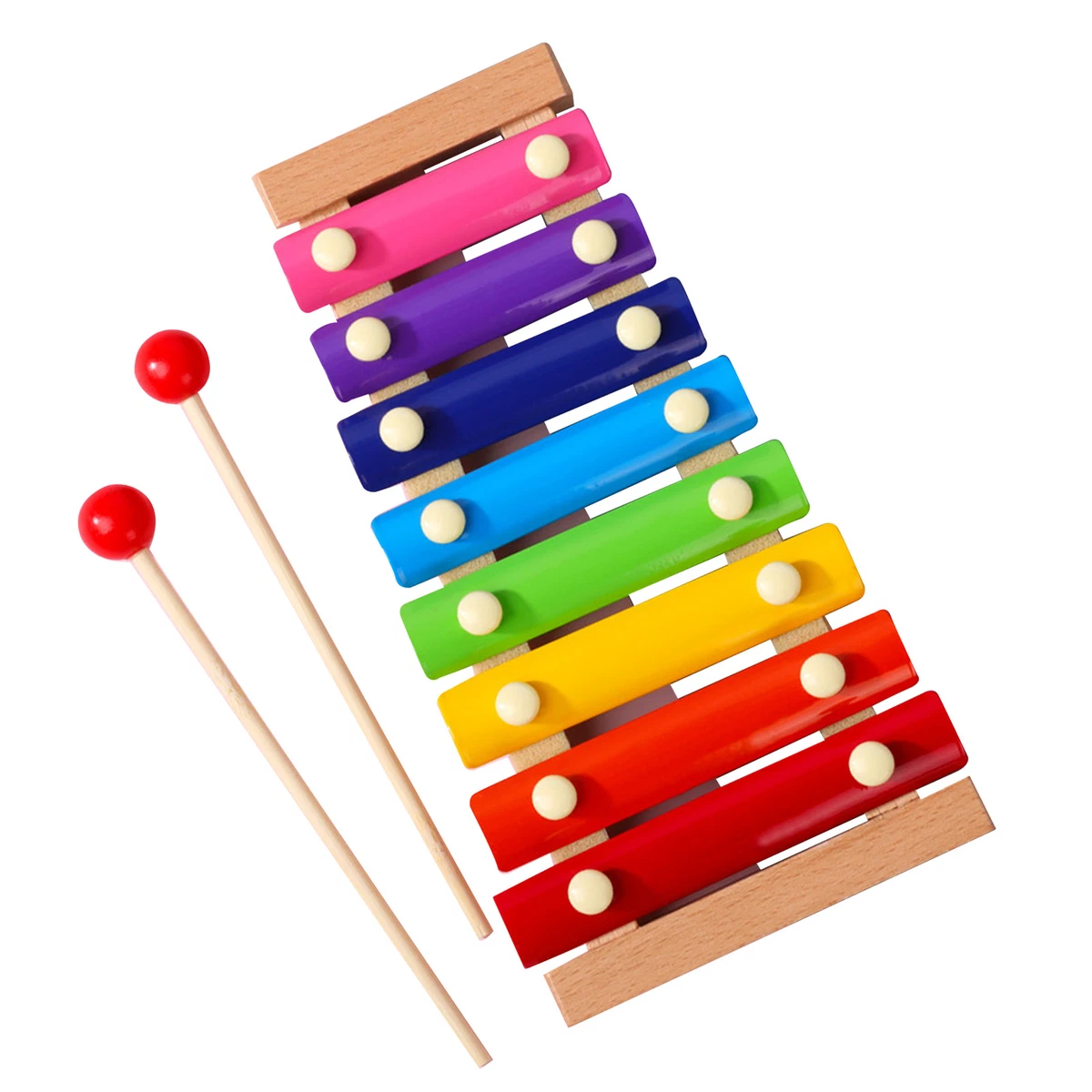 Beech Kids Glockenspiel Fun Playing Safe Colorful Good Sound Quality Xylophone