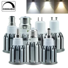 Dimmable LED Spotlight 5W 7W 10W GU10 Lamp Bulbs Spot Room COB For Home Lights