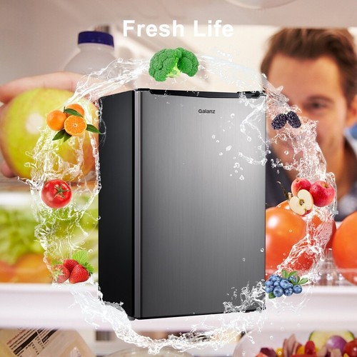 3.3 Cu Ft Reversible Door Mini Fridge 2 Adjustable Legs Thermostat Control New - Picture 5 of 10