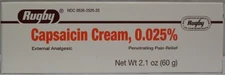 Rugby Capsaicin Cream Pain Relief 0.025% 2.1 Oz