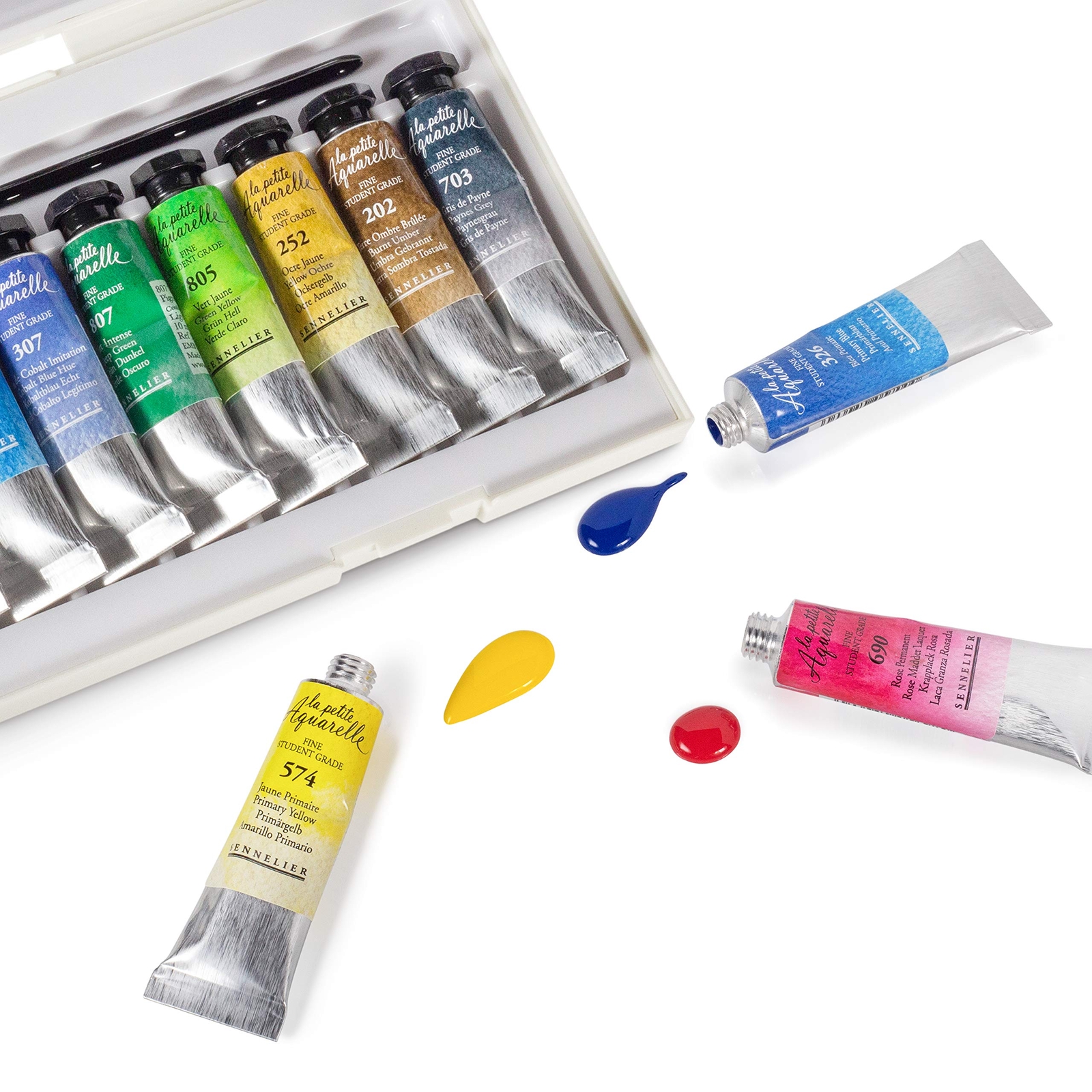 Sennelier Aquarelle Watercolor Set 0.33 Fl Oz Pack of 12 Multicolor