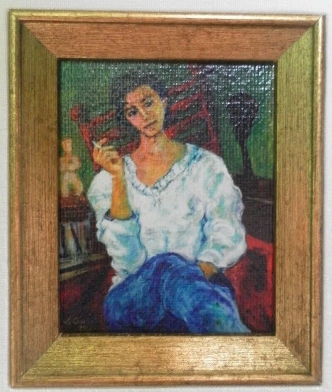 ANTHONY QUINN HOLLYWOOD ACTOR ARTIST OIL PAINTING LITHOGRAPH SIGNED ZORBA w/COA Foto 2 de 4