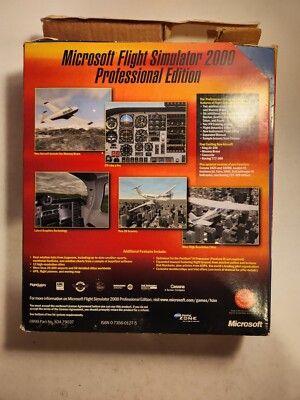 Microsoft Flight Simulator 2000 Professional Edition Big Box Promo