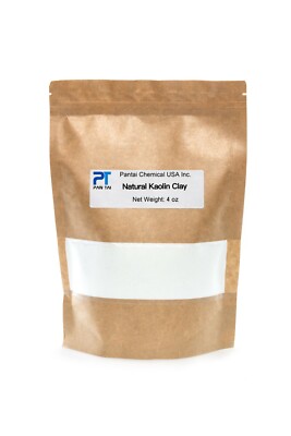 100% Natural ,Pure, White Kaolin Cosmetic Grade Kaolin Clay Fine Powder 4 oz