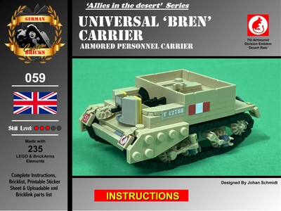 Lego - British Universal (Bren Gun) Carrier - Digital Instructions Download  | eBay