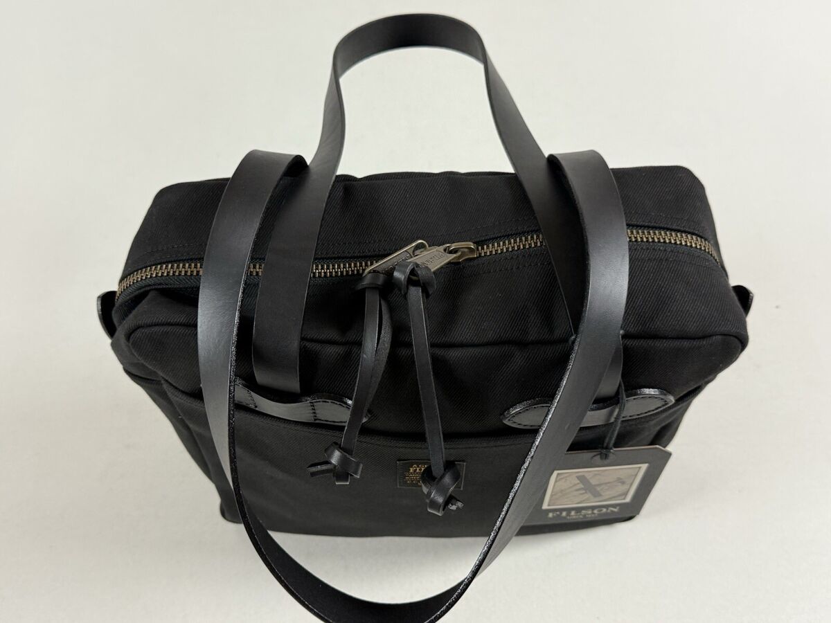 FILSON SMALL ZIPPER TOTE BAG BLACK NWT | eBay FILSON SMALL ZIPPER TOTE BAG BLACK NWT | eBay