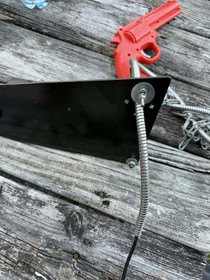 Vintage Nintendo Playchoice 10 Arcade Game Gun Revolver  Orange W/ Chain