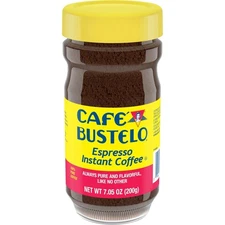 Cafe Bustelo, Espresso Style, Dark Roast Instant Coffee 7.05 oz Jar EXP 03/26