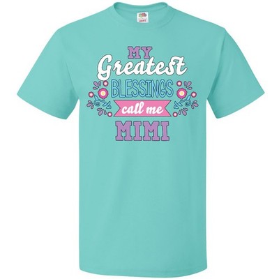Inktastic My Greatest Blessings Call Me Mimi With Flowers T-Shirt Mothers People