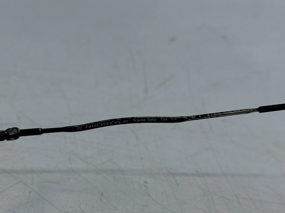 Neostyle Boston 30 S 900 Matte Black Silver Oval Eyeglasses Frame Italy - Image 3 of 4