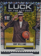 Panini 2024-25 Prizm Luck of the Lottery Insert Cody Williams #7 Rookie Jazz NBA