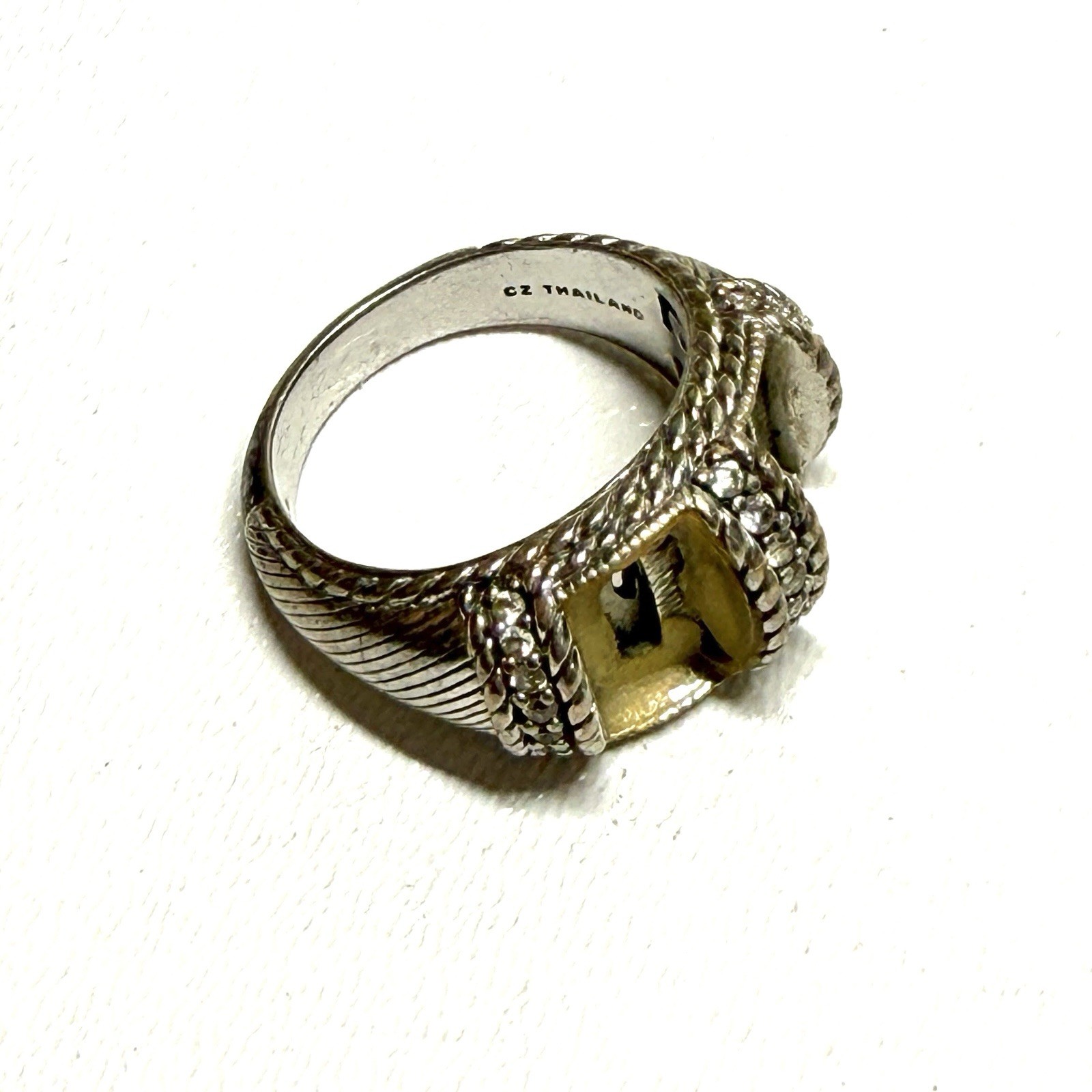 Judith Ripka 925 Sterling Silver Ring, Missing Stones, Unknown Size