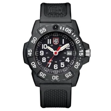 Luminox Men's Watch Navy Seal 3500 Series Quartz Black Rubber Strap Dive 3501