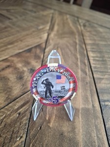 2003 Flag Day Four Queens Las Vegas $5 Casino Chip LTD 500 June 14, 2003