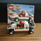 Vintage LEGO System 6546 Slick Racer Racing Formula 1 F1 Race Car Driver Minifig