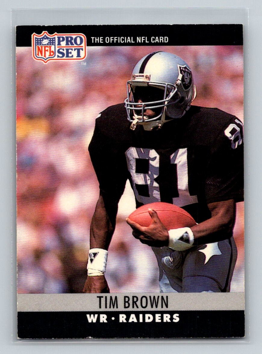 1990 Pro Set #150 Tim Brown Los Angeles Raiders Football Card | eBay