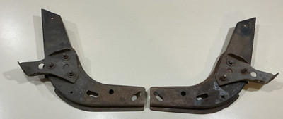 1969 FIREBIRD TRANS AM ORIGINAL GM FRONT BUMPER BRACKET SET UP