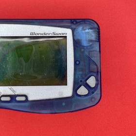 Bandai Wonderswan Clear Blue SW-001 for Parts or Repair