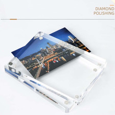Acrylic Picture Frames 2.5x3.5 inches, Small Picture Frame Magnetic Photo Dis...