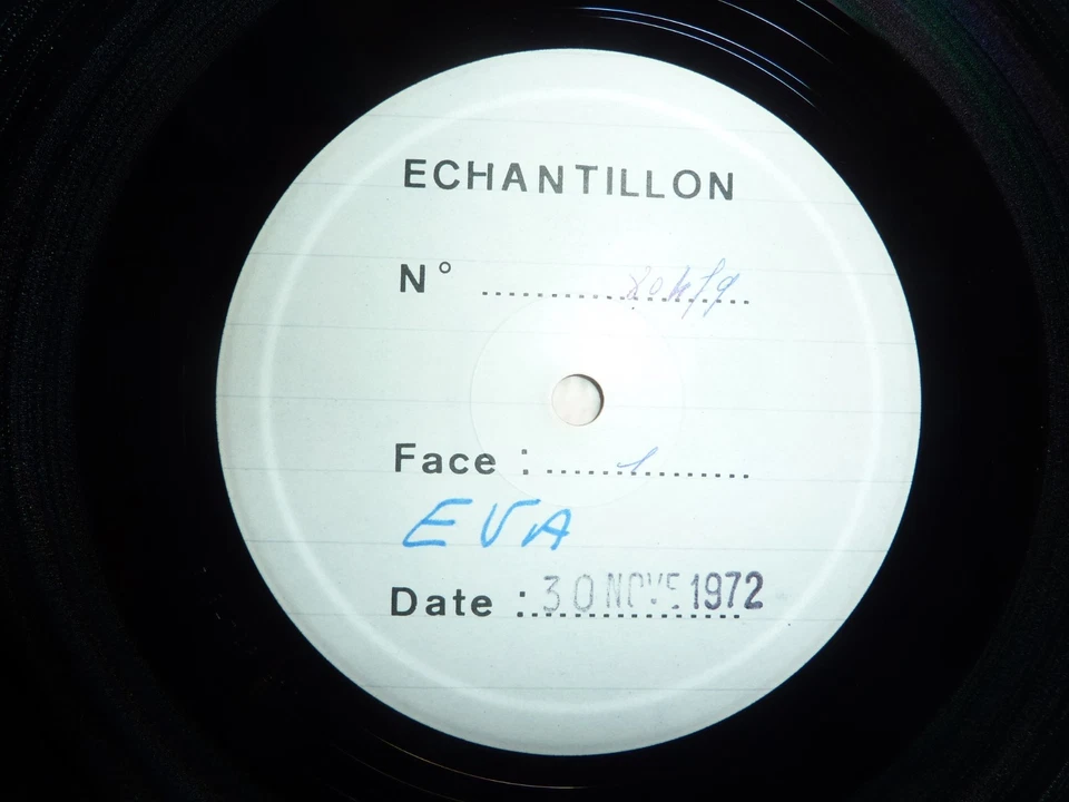 TRES RARE 2x LP + 5x 45T . TEST PRESSING . EVA . POP CHANSON FRACAISE 70's VINYL - Photo 4/4