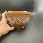Woodland Brown Vintage PYREX #401  Nesting Mixing Bowl 1 1/2 pint