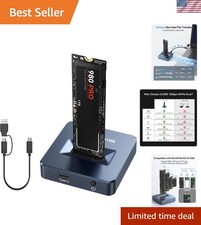 M.2 NVMe  SATA to USB C Docking Station, NVME SSD Enclosure Adapter, USB 3.2...