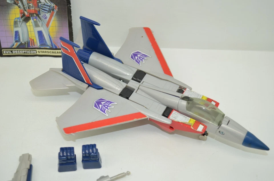 Vintage Hasbro G1 Transformers 1984 Starscream Decepticons Nice Cond. Incomplete - Image 4 of 4