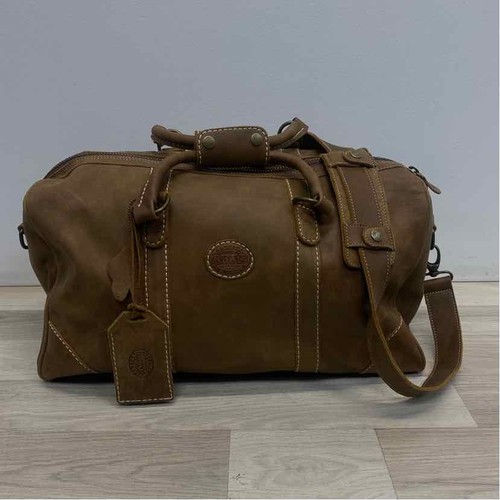 Root Beige Distressed Duffle Bag