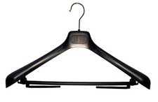 Gent's YVES SAINT LAURENT Premium ROBUSTO nero/oro ABBIGLIAMENTO APPENDIABITI *VGC*