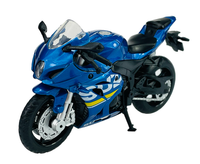 Msz Suzuki GSX-R1000 Blue 1:18 Motorcycle Die Cast Model New In Box