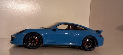 1/18 Porsche 911 991 Carrera 4 S Aerokit Cup Package Riviera Blue 2012 GT Spirit