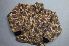 Vintage Mount'n Prairie Camo Jacket Mens Large Brown Duck Insulated Winter