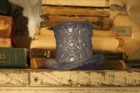 Vintage Fenton Blue Glass Top Hat