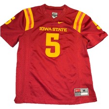 Iowa State Cyclones Nike Football Classic Red And Yellow Youth Medium Jersey