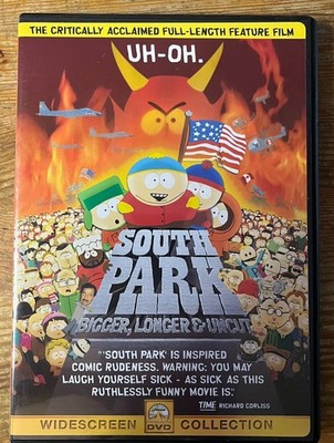 South Park Bigger, Longer & Uncut DVD 1999 Widescreen Trey Parker Matt Stone