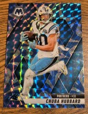 2025 Mosaic Football - Chuba Hubbard - Blue Reactive Prizm - Color Match #193