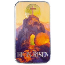 1 oz Silver Bar The Empty Tomb on Easter Morning - .999 Silver w/ Color Artwork 109.67 per troy oz