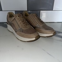 Hotter Trainers Solar STD Stability  Womens Cushion Mesh Zip Sneaker Uk 4