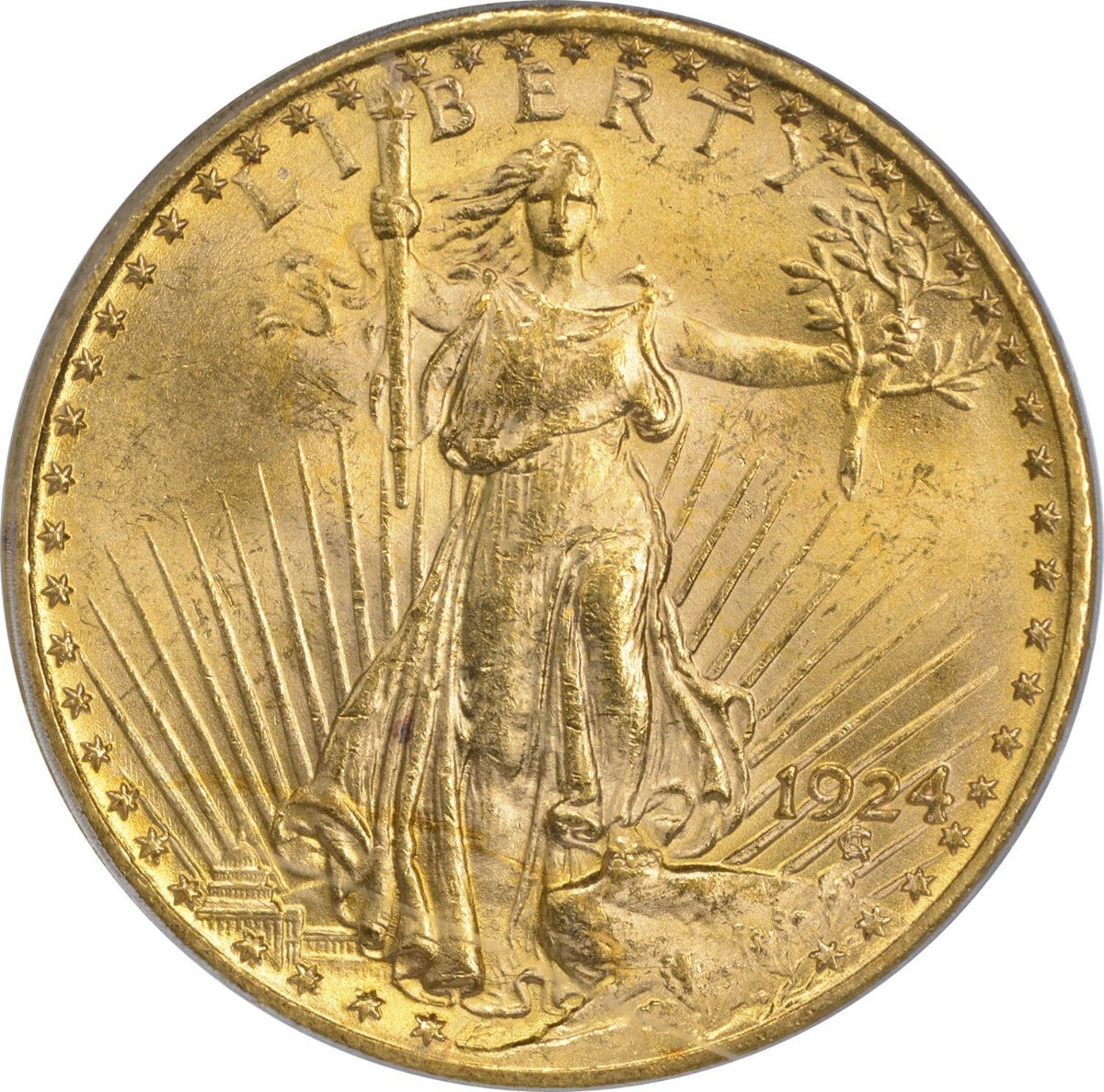 モフリン⭐︎ゴールド　美品 1924 $20 Gold St. Gaudens MS63 PCGS | eBay