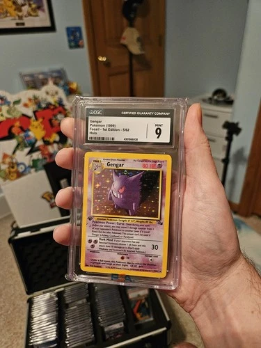 CGC 9 MINT Gengar 1999 Fossil 1st Edition 5/62 Holo Pokemon Card