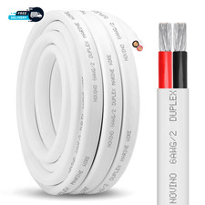 6 Gauge Marine Wire 6 AWG 20Ft Duplex Marine Grade Wire Tinned Copper